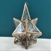 8" Star Shape Glass Hanging Candle Stand | Handmade - Iroon with Glass view 1