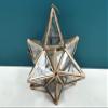8" Star Shape Glass Hanging Candle Stand | Handmade - Iroon with Glass view 3