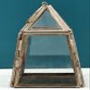 5" Small Glass Hanging Candle Stand | Handmade - Iroon with Glass view 3