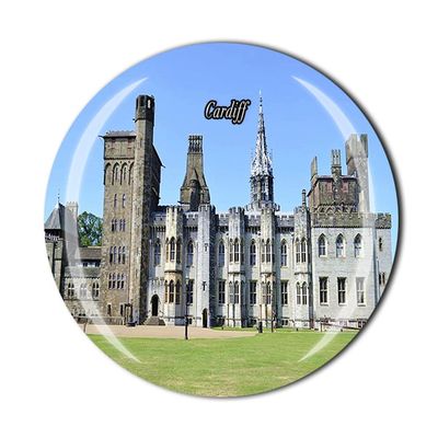 Cardiff UK Fridge Magnet Crystal Tourist Souvenir Gift Collection Refrigerator Magnetic Sticker