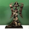 30" Handmade Angel Figurine with Candle Stand - Iron view 1