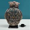 7" Owl Standing Candle Stand | Handmade - Iron view 2