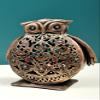 7" Owl Standing Candle Stand | Handmade - Iron view 4