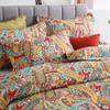 Autumn Dream Cotton Bedspread Quilt Sets, 3 Pieces Reversible Comforter Coverlet Sets, Yellow Gorgeous Paisley Bedspread,King Size view 3