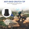 Cabilock 2pcs Skid Crutch Protectors Tips for Hiking and Outdoor Activities Alpenstock Pads for Stability and Safety Terrains view 3