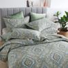 Autumn Dream Cotton Bedspread Quilt Sets, 3 Pieces Reversible Comforter Coverlet Sets,Classical Damask Paisley,Queen Size view 3
