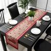 Bilagawa Valentines Day Table Runner,Happy Valentine's Day Red Truck with Roses Wood Grain Farmhouse Table Decor,Dining Table Runners for Party Decoration,13x36 Inch view 4