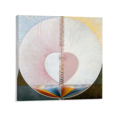 23 Famous Paintings by Hilma Af Klint - What A Human Being is by Hilma Af Klint Canvas Art Poster and Wall Art Picture Print Modern Family Bedroom Decor Posters 20x20inch(50x50cm)