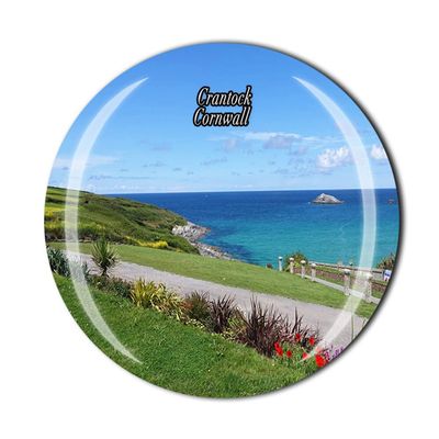 Crantock Cornwall UK Fridge Magnet Crystal Tourist Souvenir Gift Collection Refrigerator Magnetic Sticker