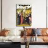 14 Famous Paintings by Hieronymus Bosch - Crucifixion with A Donor Canvas Art Poster and Wall Art Picture Print Modern Family Bedroom Decor Posters 28x42inch(70x105cm) view 3