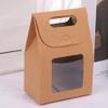 Cabilock 8pcs Oil Kraft Bags for Desserts Simple Design Takeaway Food Containers for Parties Bakeries and Picnics for Sushi Sandwiches and More view 3