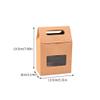 Cabilock 8pcs Oil Kraft Bags for Desserts Simple Design Takeaway Food Containers for Parties Bakeries and Picnics for Sushi Sandwiches and More view 4
