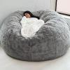 Giant 6 ft Bean Bag Chair Cover Giant Breathable and Comfortable for Adult Beanbag Chair Outside Cover BeanBag Lazy Sofa (Cover only) view 1