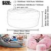 Giant 6 ft Bean Bag Chair Cover Giant Breathable and Comfortable for Adult Beanbag Chair Outside Cover BeanBag Lazy Sofa (Cover only) view 2