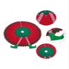 Christmas Party Decorated Elf Feet Christmas Tree Base Apron Christmas Tree Skirt Elf Foot Tree Stand Mat For Home Decor DUO ER view 3