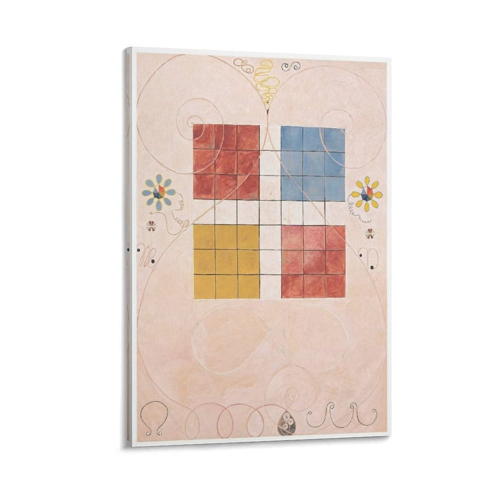 23 Famous Paintings by Hilma Af Klint - The Ten Largest, No. 10, Old Age by Hilma Af Klint Poster Decorative Painting Canvas Wall Art Living Room Posters Bedroom Painting 28x42inch(70x105cm)