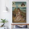 14 Famous Paintings by Hieronymus Bosch - Saint John The Evangelist on Patmos Canvas Art Poster and Wall Art Picture Print Modern Family Bedroom Decor Posters 24x36inch(60x90cm) view 4