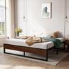 Allewie King Size 14 Inch Metal Platform Bed Frame, Mattress Foundation with Metal Slats Support, No Box Spring Needed, Easy Assembly, Black view 1