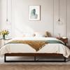 Allewie King Size 14 Inch Metal Platform Bed Frame, Mattress Foundation with Metal Slats Support, No Box Spring Needed, Easy Assembly, Black view 3