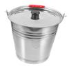 Cabilock 1pc Stainless Steel Litter Storage Bucket with Lid Multi-Functional Rubbish Container for Home Kitchen Resistant Easy to Clean Capacity for Indoor Outdoor Use view 1