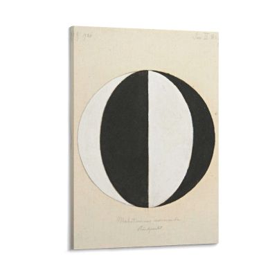 23 Famous Paintings by Hilma Af Klint - The Mahatmas Present Standing Point, Series II, No. 2a Poster Decorative Painting Canvas Wall Art Living Room Posters Bedroom Painting 28x42inch(70x105cm)