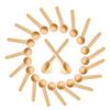 100 Pieces Small Wooden Spoons 3 Inch Mini Wooden Spoons, Tiny Wooden Scoop for Bath Salt, Wood Tasting Spoons for Spice Jars Seasoning Condiment Sugar Coffee Honey Teas Herbs view 1