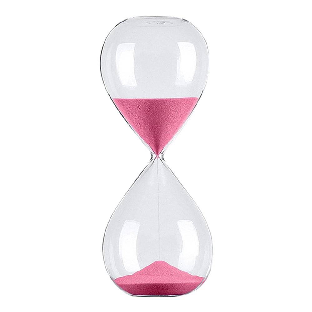 BAWAQAF Glass Hourglass Sand Timer Clock Fashion Home Decor Birthday 15 Minute Love Valentine's Day Gift