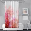 Yeele Bokeh Shower Curtain Glitter Heart Pattern Shower Curtains Waterproof Polyester Winter Snowflake Bathroom Curtain Romantic Love Happy Valentine's Day Bath Curtain with Hooks,69x70in view 3