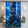 Xijier No Glue Window Film Privacy Aquarium Picture 110K Decorative Frosted Glass Door Window Covering Window Decals Window Sticker for Home Office 65x110cm(25.6" x43.3) view 1