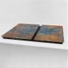 Gigantic Kitchen Panel & Induction Cooktop Cover  Worktop Saver; Measures: Single: 80 x 52 cm (31,5 x 20,47); Double: 40 x 52 cm (15,75 x 20,47); DD34 Rusted Textures Series view 2