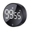 AVINIA Digital Kitchen Timers, Visual timers Large LED Display Magnetic Countdown Countup Timer for Classroom Cooking Fitness Baking Studying Teaching, Easy for Kids and Seniors Black view 1