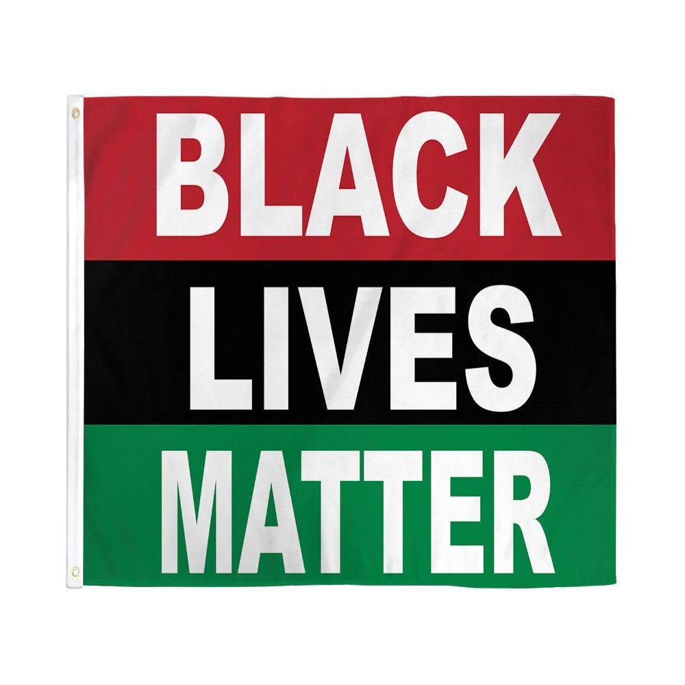 AFRO AMERICAN FLAG & PAN AFRICAN FLAGS (Pan-African (Black Lives Matter) Flag 3x5ft Poly)