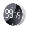 AVINIA Digital Kitchen Timers, Visual timers Large LED Display Magnetic Countdown Countup Timer for Classroom Cooking Fitness Baking Studying Teaching, Easy for Kids and Seniors White view 1