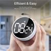 AVINIA Digital Kitchen Timers, Visual timers Large LED Display Magnetic Countdown Countup Timer for Classroom Cooking Fitness Baking Studying Teaching, Easy for Kids and Seniors White view 3