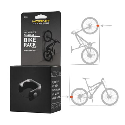 Hornit CLUG PRO | Wall Mounted Bike Rack | Plus | Secured by FIDLOCK | Easy to Install