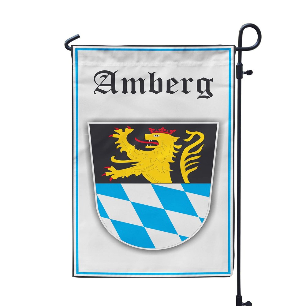 Amberg Germany 12x19 Inches Double Sided Garden Flag