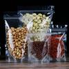 100 Pack Clear Zipper Stand Up Pouch Bag, Dry Fruit Food Packaging Bag, Moisture-Proof Transparent Sealing Bag Resealable Ziplock Snack Food Tea Pouches (5.51" x 7.87") view 1