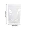 100 Pack Clear Zipper Stand Up Pouch Bag, Dry Fruit Food Packaging Bag, Moisture-Proof Transparent Sealing Bag Resealable Ziplock Snack Food Tea Pouches (5.51" x 7.87") view 2