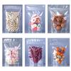 100 Pack Clear Zipper Stand Up Pouch Bag, Dry Fruit Food Packaging Bag, Moisture-Proof Transparent Sealing Bag Resealable Ziplock Snack Food Tea Pouches (5.51" x 7.87") view 4