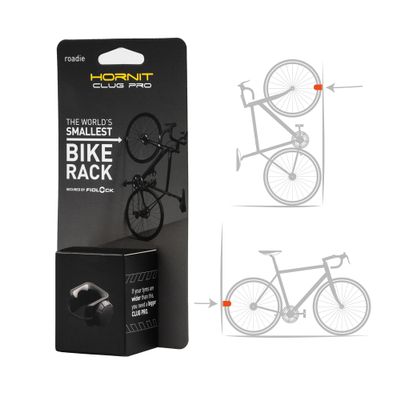 Hornit CLUG PRO | Wall Mounted Bike Rack | Roadie | Secured by FIDLOCK | Easy to Install