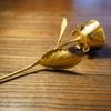 Camellia Bees Bronze Anniversary Rose Gift for 8th Wedding Anniversary, Handmade Flower for Wife Husband Couple (8th Bronze) view 2