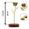 Camellia Bees Bronze Anniversary Rose Gift for 8th Wedding Anniversary, Handmade Flower for Wife Husband Couple (8th Bronze) view 3