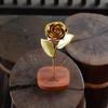 Camellia Bees Bronze Anniversary Rose Gift for 8th Wedding Anniversary, Handmade Flower for Wife Husband Couple (8th Bronze) view 4