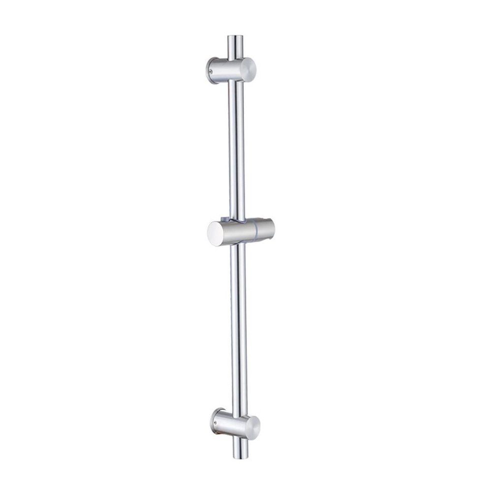 ASDFGHJK KANGYEBAIHUODIAN Stainless Steel Black Bath Sliding Bar Wall Mounted Adjustable Rail Bathroom Accessories Handheld Shower Head Rod (Bar Length : 66cm, Color : SJ-002)