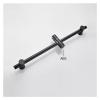 ASDFGHJK KANGYEBAIHUODIAN Stainless Steel Black Bath Sliding Bar Wall Mounted Adjustable Rail Bathroom Accessories Handheld Shower Head Rod (Bar Length : 66cm, Color : SJ-002) view 2