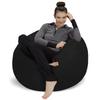 Sofa Sack Bean Bag Chair - Plush, Ultra Soft - Memory Foam Bean Bag Chair with Microsuede Cover - Stuffed Foam Filled Furniture and Accessories for Dorm Room 3 Feet - Midnight Black view 1