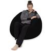 Sofa Sack Bean Bag Chair - Plush, Ultra Soft - Memory Foam Bean Bag Chair with Microsuede Cover - Stuffed Foam Filled Furniture and Accessories for Dorm Room 3 Feet - Midnight Black view 3