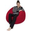 Sofa Sack Bean Bag Chair - Plush, Ultra Soft - Memory Foam Bean Bag Chair with Microsuede Cover - Stuffed Foam Filled Furniture and Accessories for Dorm Room 3 Feet - Cherry Red view 3