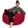 Sofa Sack Bean Bag Chair - Plush, Ultra Soft - Memory Foam Bean Bag Chair with Microsuede Cover - Stuffed Foam Filled Furniture and Accessories for Dorm Room 3 Feet - Cherry Red view 4