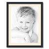 ArtToFrames 18x24 inch Satin Black Picture Frame with 2 Inch Single Ivory Mat, SingleMat-FRBW26079-18x24-81 view 1